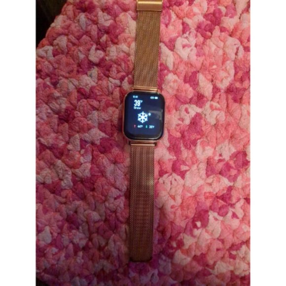 Men Women Rose Gold Pink 1.85'' Smartwatch with AI Voice Control Fitness Tracker - Picture 16 of 16